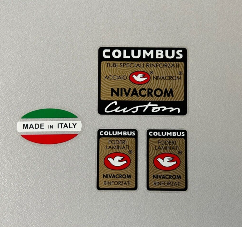 Columbus NIVACROM frame +2 fork decals , stickers