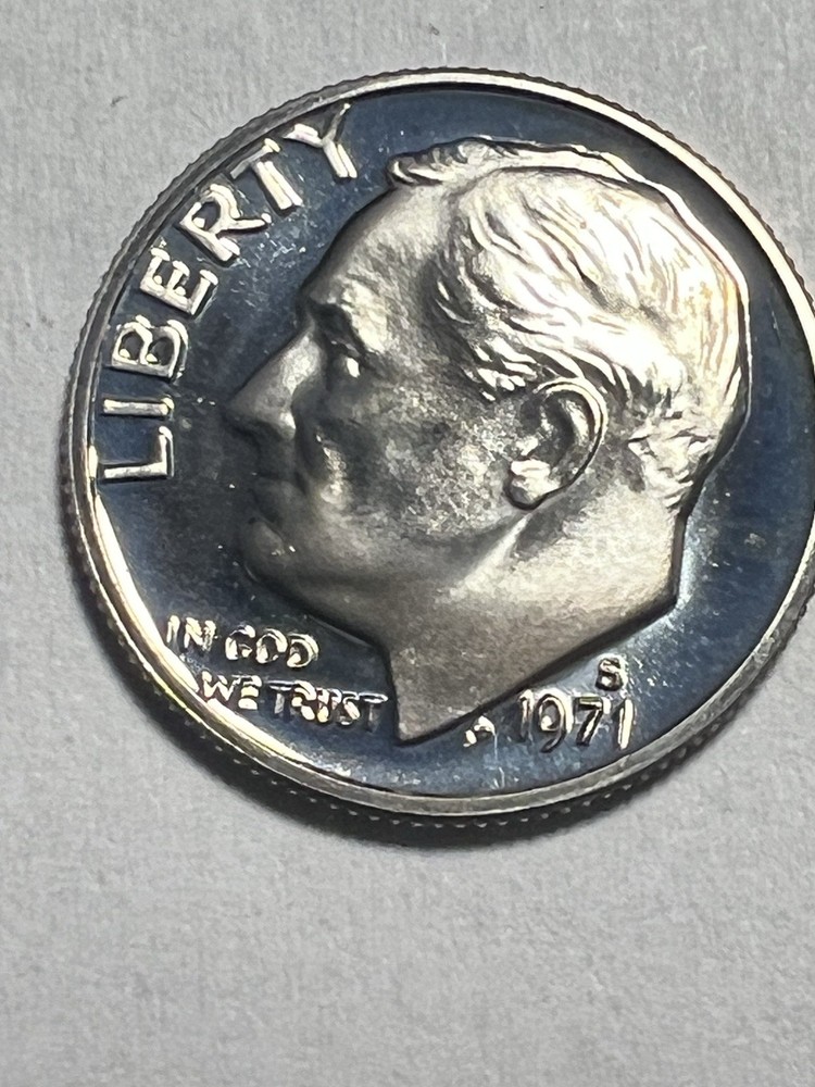1971-S CLAD PROOF ROOSEVELT DIME.