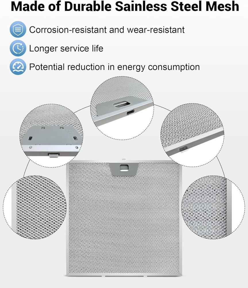 2PCS WB02X24872 Range Hood Grease Filter Compatible