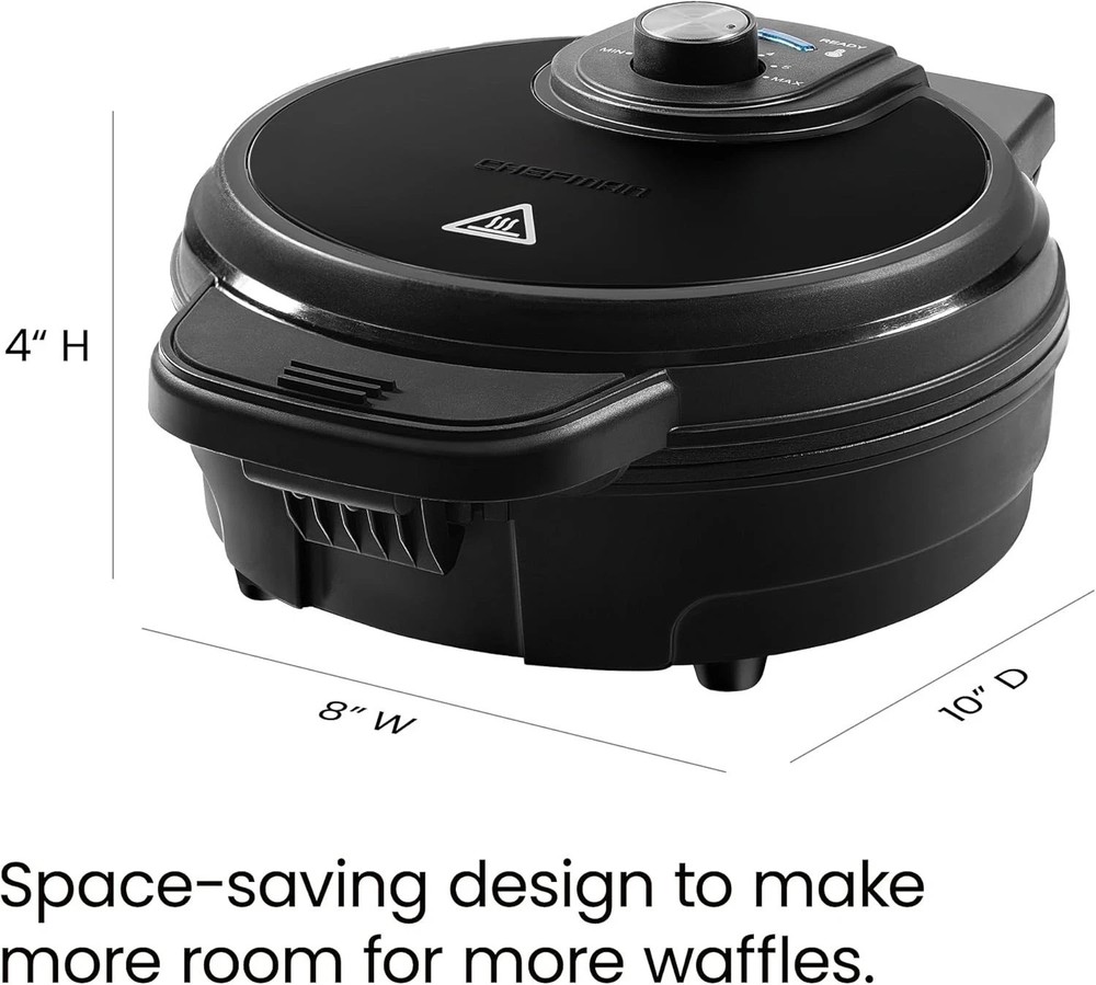 Mess-Free Belgian Waffle Maker: Nonstick Plates & Programmable Settings Included