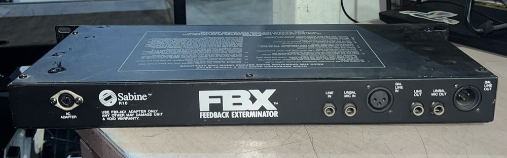 SABINE R10 FBX FEEDBACK EXTERMINATOR