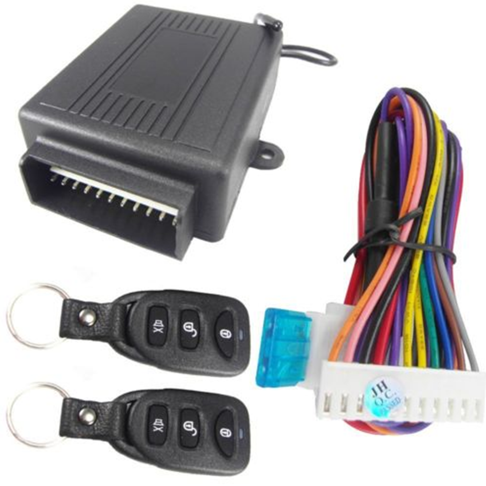 Car Accessory Remote Central Locking Kit Keyless Entry System +2 Remotes Fobs