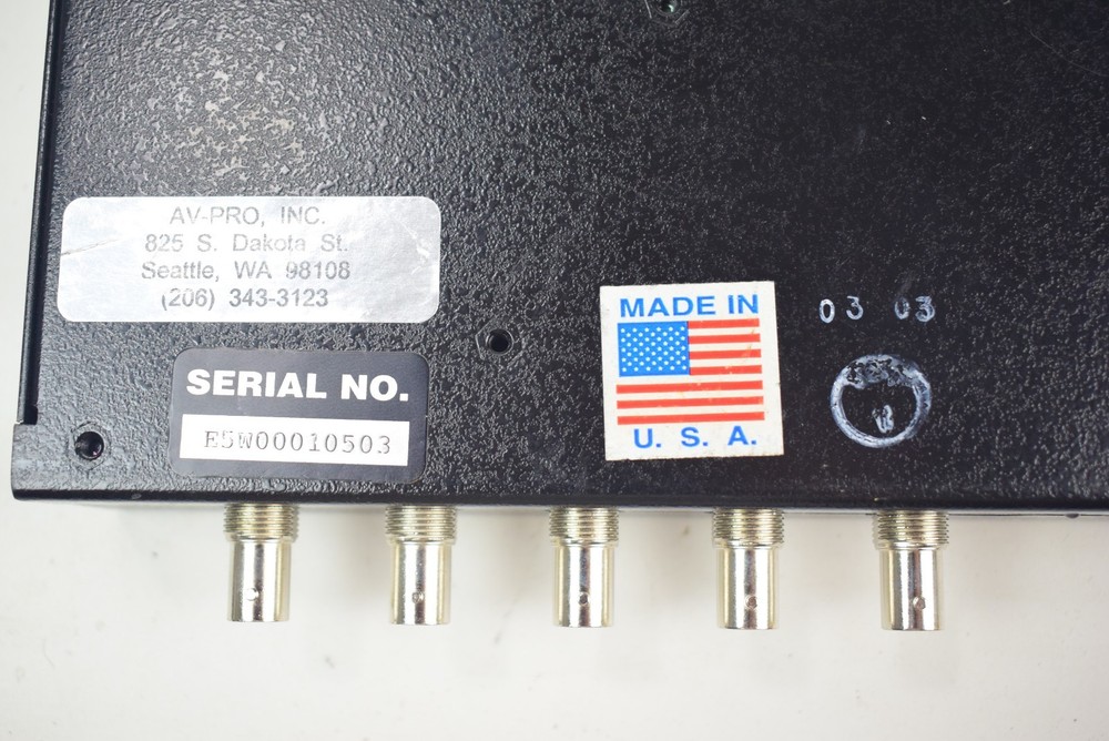 Extend Electronics Video Distribution Amplifier Splitter 5W-12