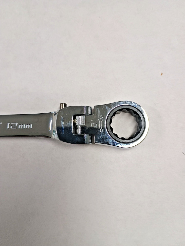 Paramount 12 mm LOCKING FLEX HEAD Ratcheting Combination Wrench Chrome