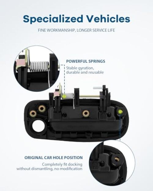Exterior Door Handle,Front Door Handle Driver Left Side,Replacement for 1992