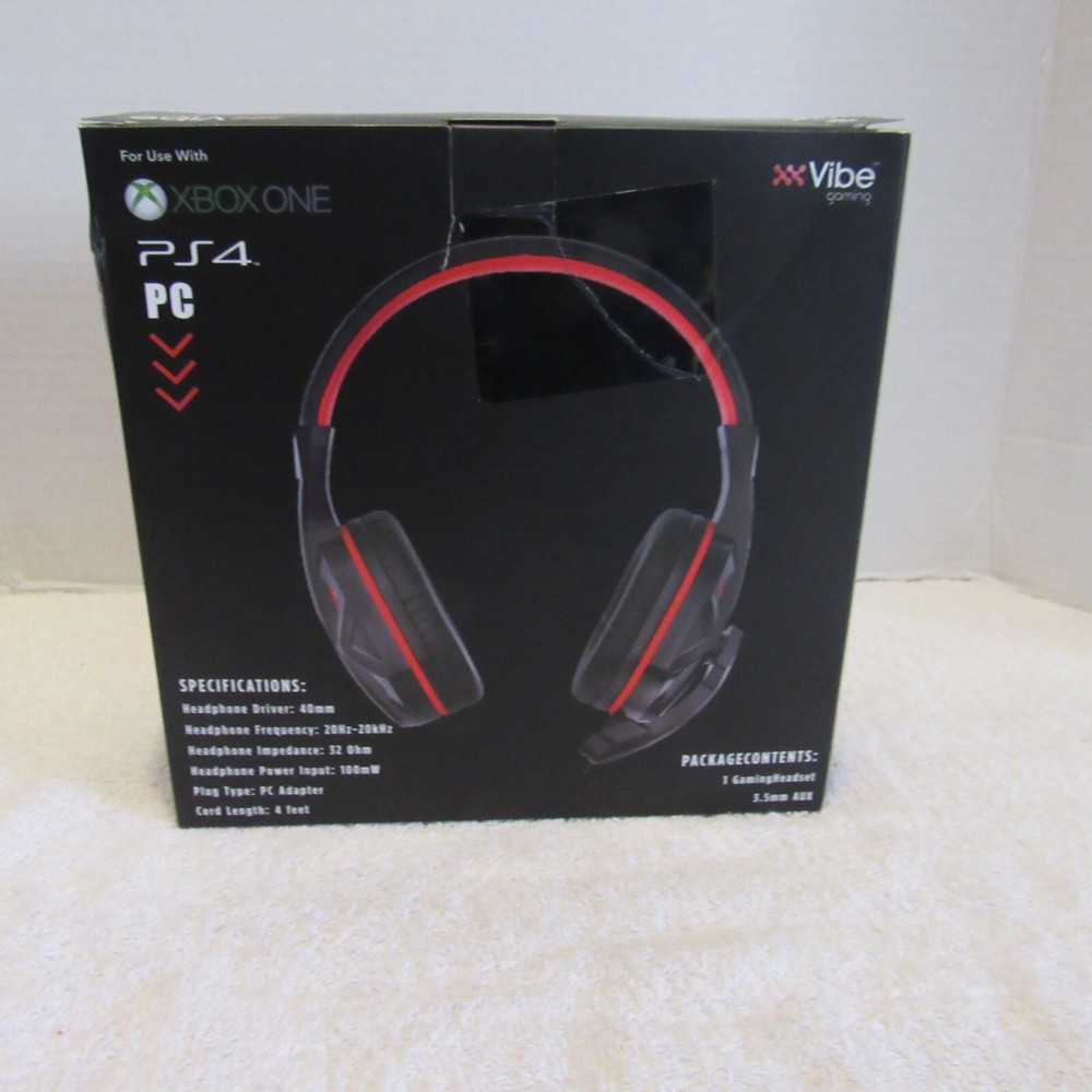 Viper Vibe Gaming Headset With Microphone Xbox One PS4 PC