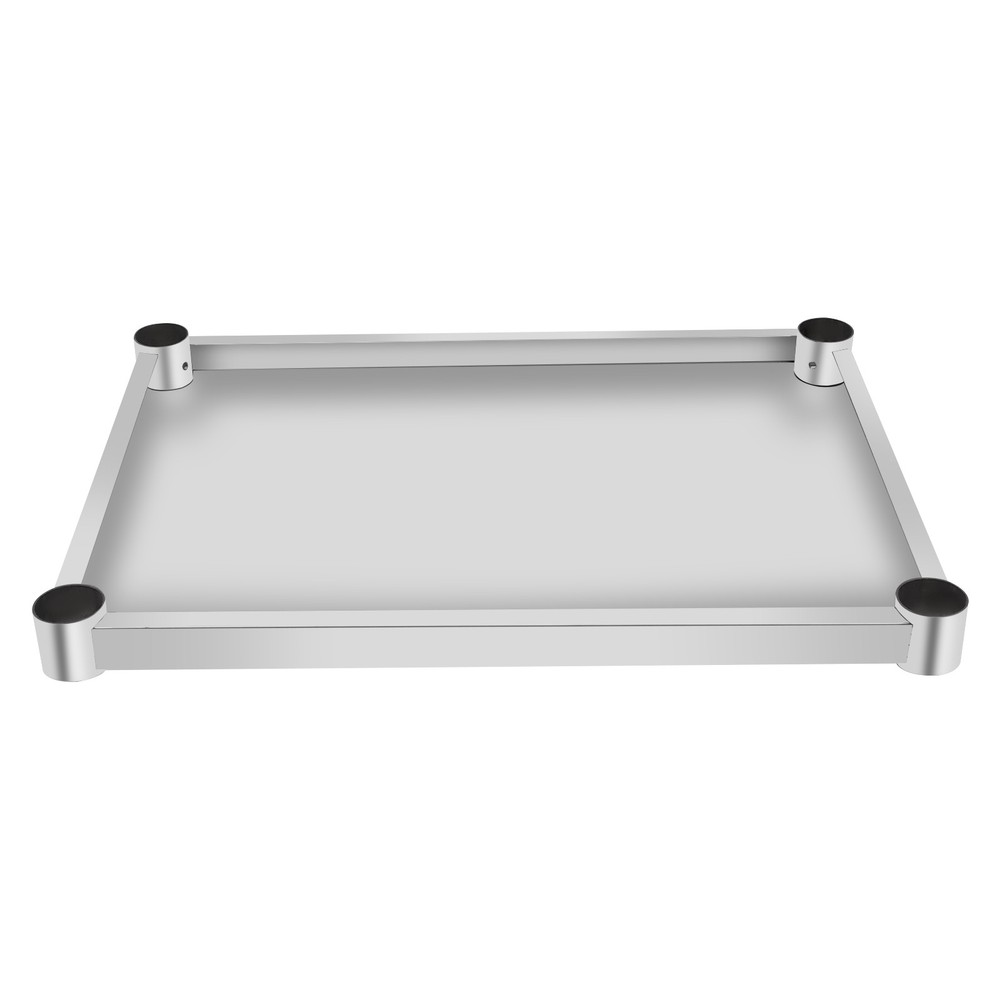 Under Shelf Stainless Steel Adjustable Lower Shelf Work Table Under Shelf Silver