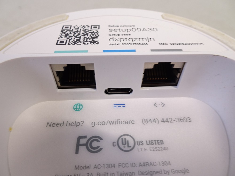 Google WiFi Mesh Router- Model GJ2CQ No Power Cable