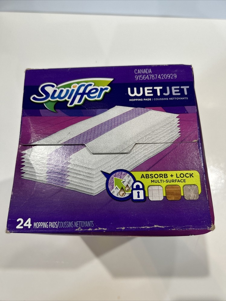 Swiffer WetJet Absorb & Lock Multi SurfacebFloor Cleaner Mop Refill Pad - 24