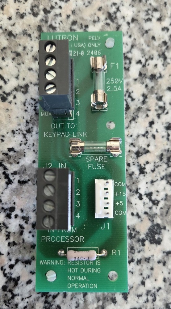 Lutron Pelv 2406 Circuit Board Processor Keypad