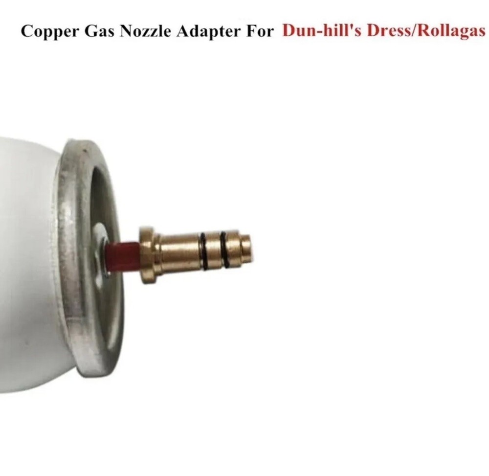 Dunhill Rollagas Lighter Brass Butane Refill Using This Adapter Works Every Time