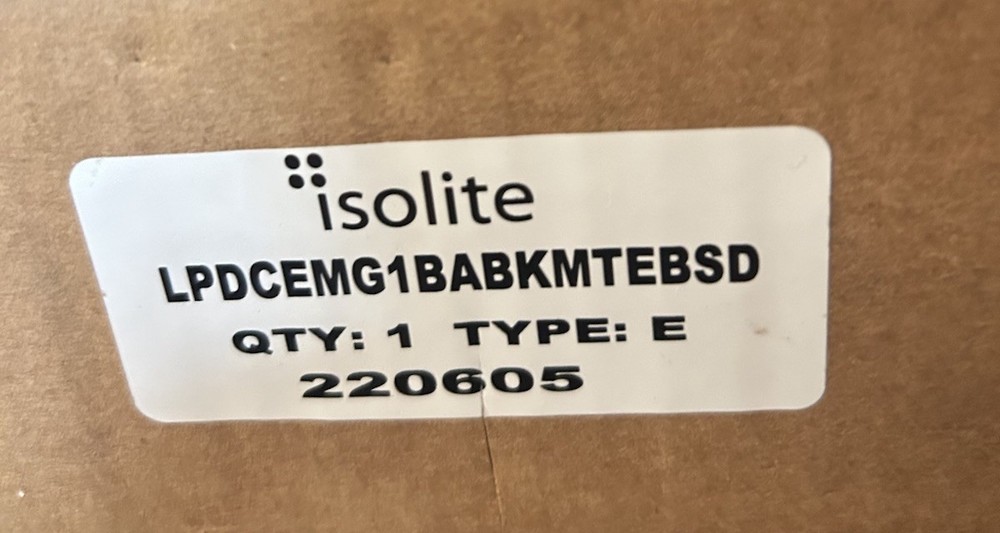 Isolite LED Exit Sign Type e LPSCEMG1BABKMTEBSD