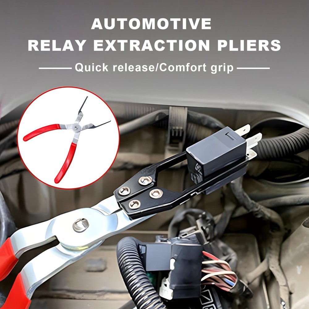 2PCS Relay and Fuse Removal Tool, Relay Puller Pliers Fuse Puller Tool Car El...