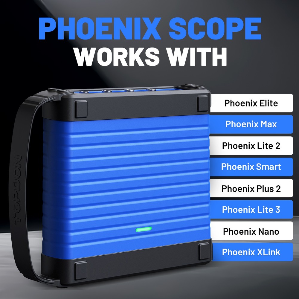 TOPDON Phoenix Scope Advanced 4-Channel Oscilloscope Work for Phoenix max smart