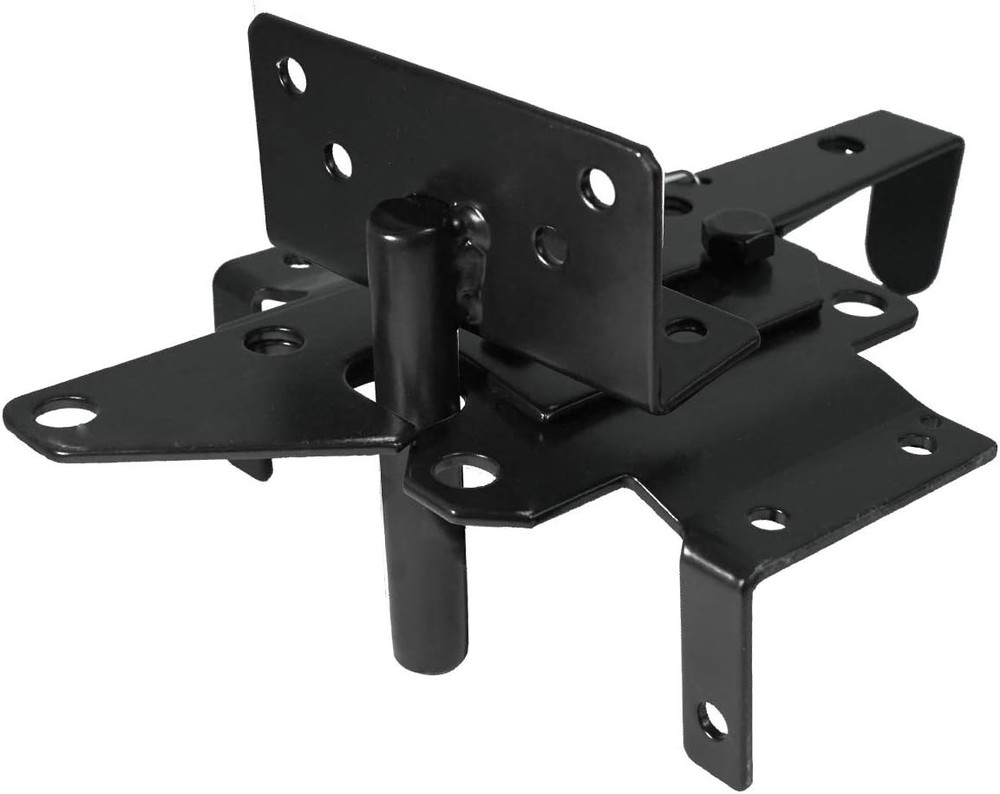 Heavy Duty Self Locking Gate Latch Alloy Steel Post Mount Auto Lock Security