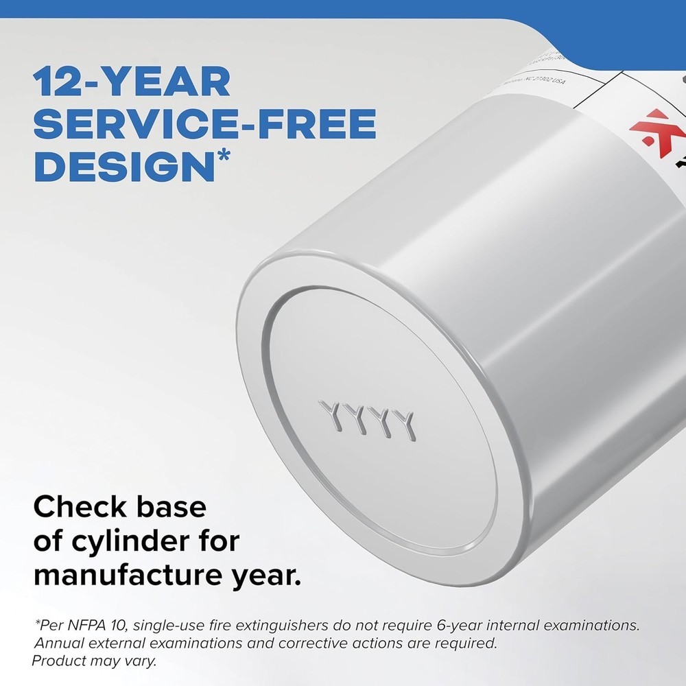 Kidde Fire Extinguisher for Boats, Single-Use 5BC