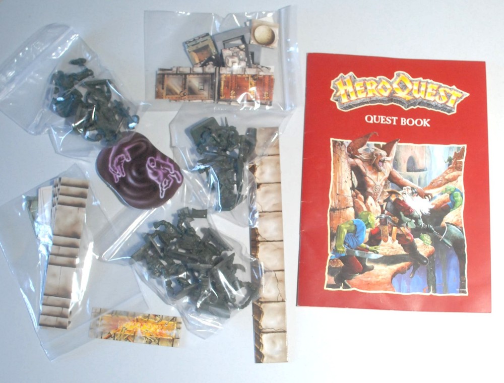 MB - Games Workshop - Heroquest - Kellar's Keep 1989 - Complete , No Box #A