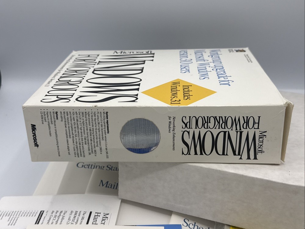 Microsoft Windows for WorkGroups Big Box Upgrade CIB