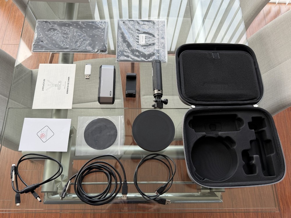 Revopoint MINI 2 3D Scanner + Dual-Axis Turntable Bundle – High Precision