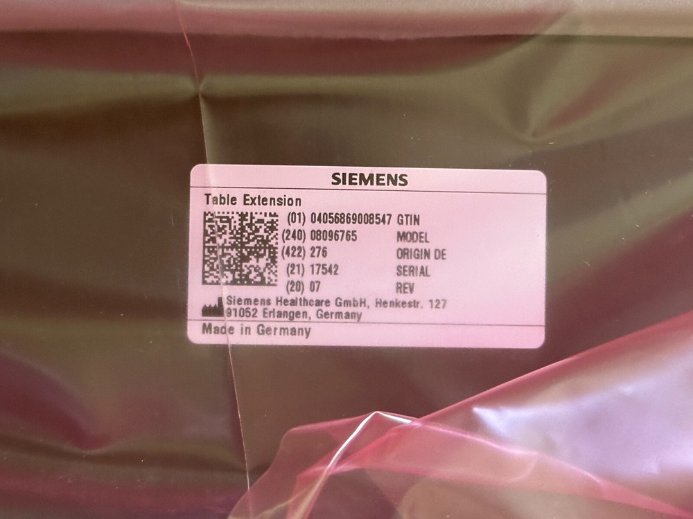 Siemens 08096765 Table Top Extension 8096765