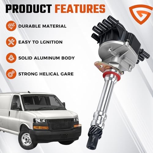 Complete HEI Ignition Distributor 65K High Voltage Coil Compatible with Chevy
