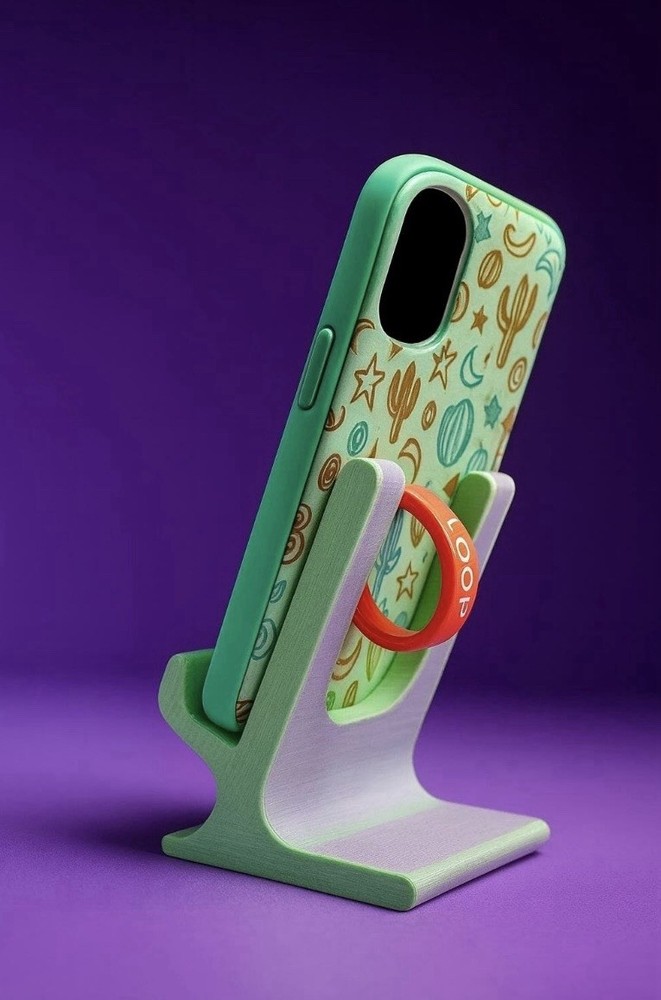 Loop 2 Loop Phone Holder – Multicolor 3D Printed Grip | Universal Loop Case Acce