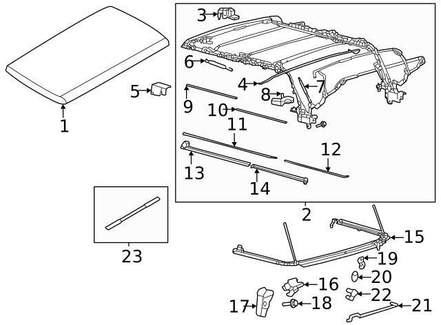 Genuine Ford Latch Assembly - Soft Top M2DZ78515A56B