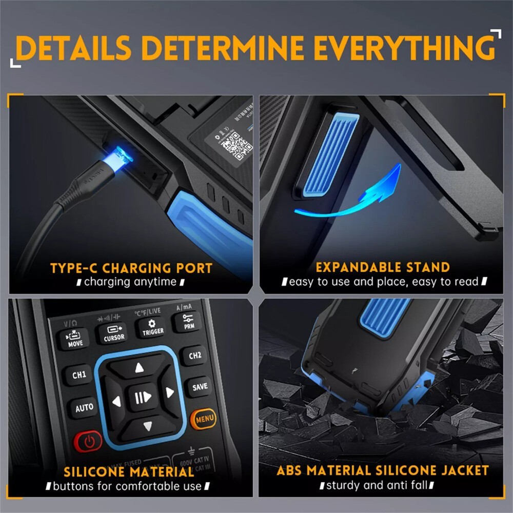 3in1 Handheld Digital Oscilloscope Multimeter+Function Signal Generator