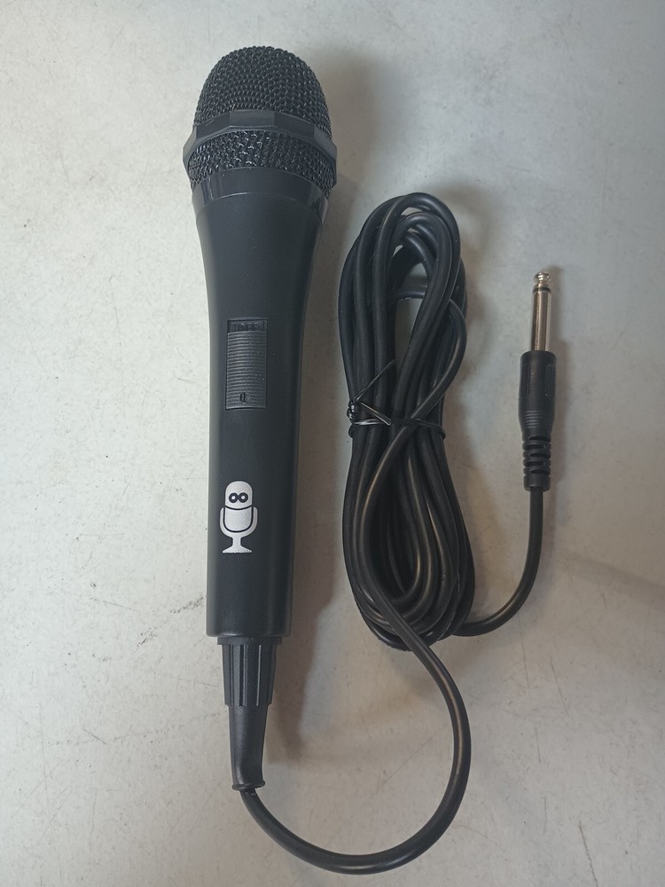 Mic Microphone with On Off Switch High Grade Low Noise Black