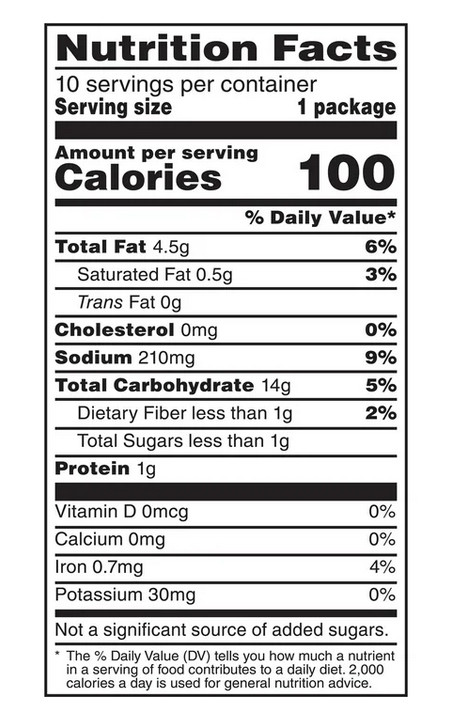 Funyuns Onion Ring Flavored Snack Chips, 10 Count Multipack