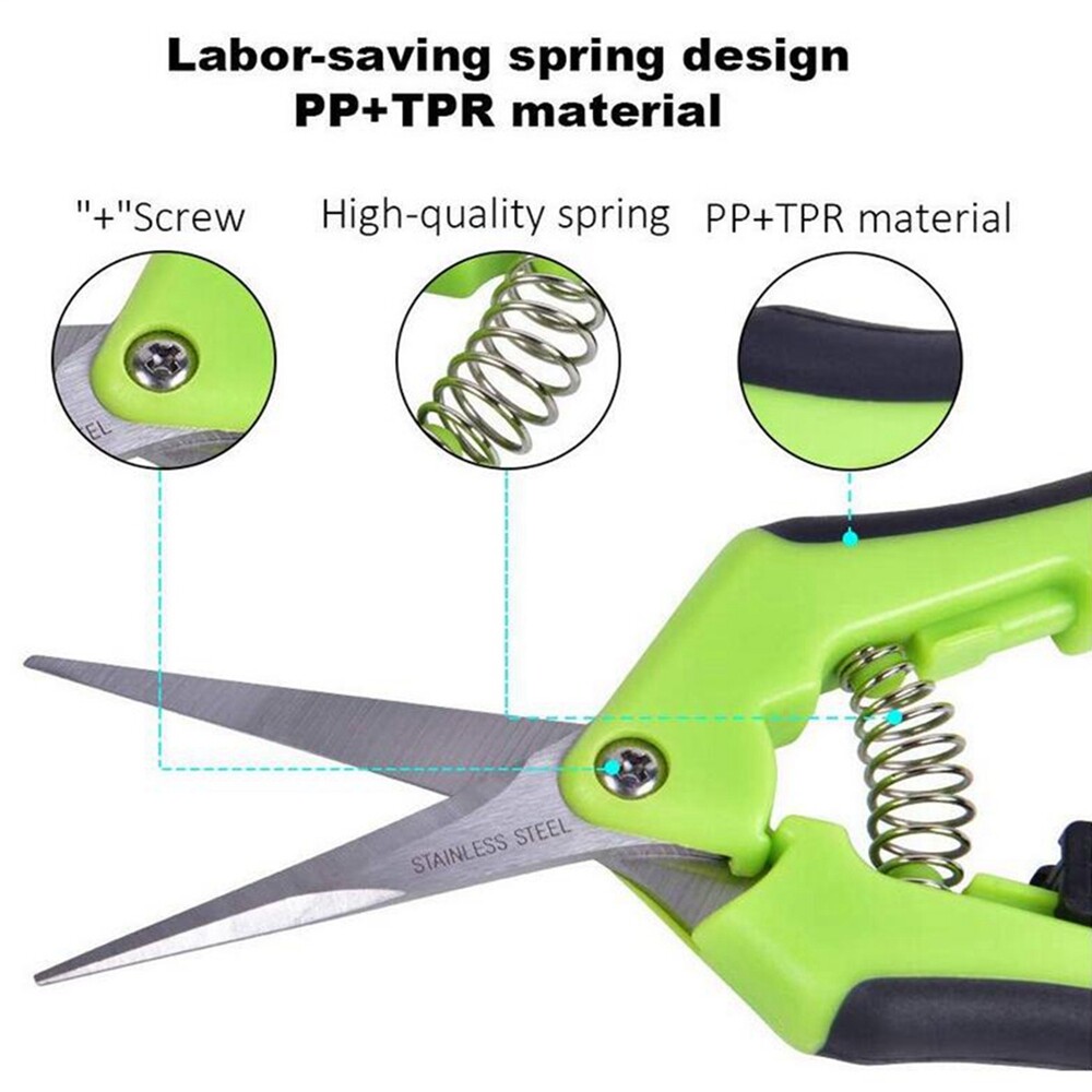 2-Pack Curved Blade Pruning ​Shear Plant Gardening Scissors Trimming Tool