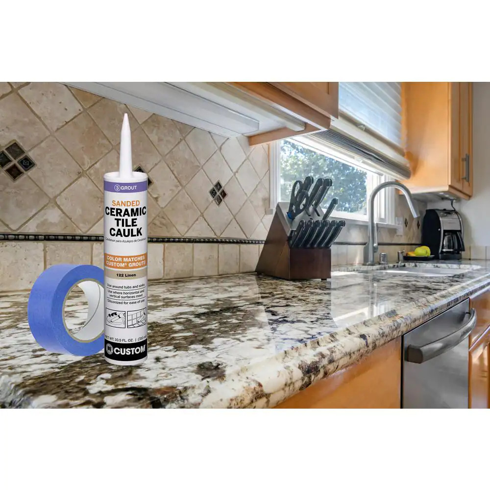 Polyblend #386 Oyster Gray 10.5 Oz. Sanded Ceramic Tile Caulk