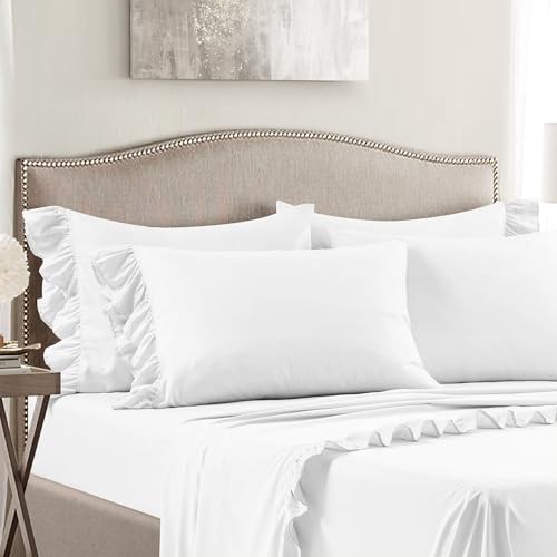 Reyna Ruffle 6 Count King White