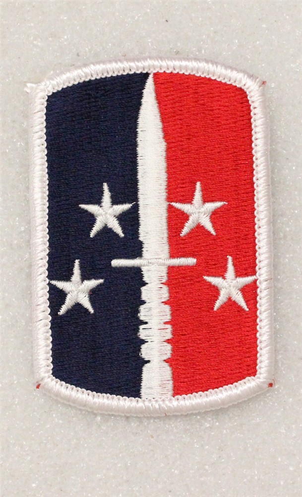Army Patch 4779 - 189th Infantry Brigade - merrowed edge