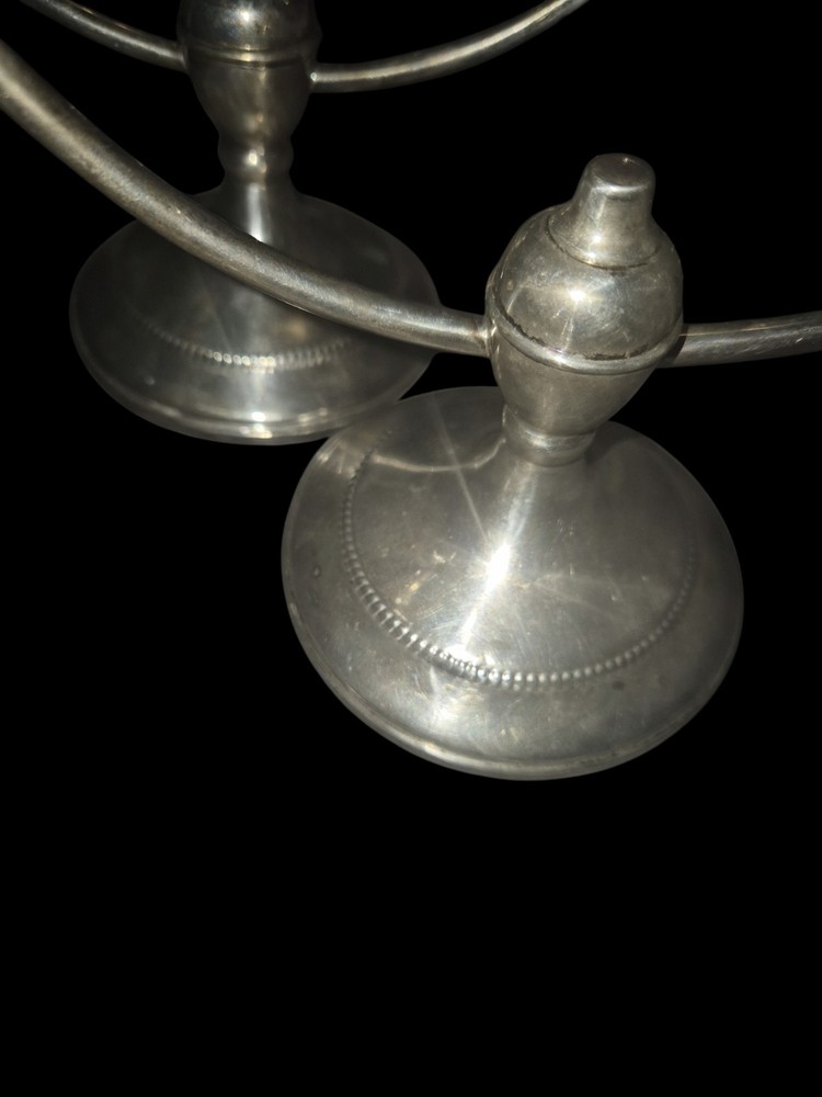 Lovely Vintage Sterling Silver Candelabra Set