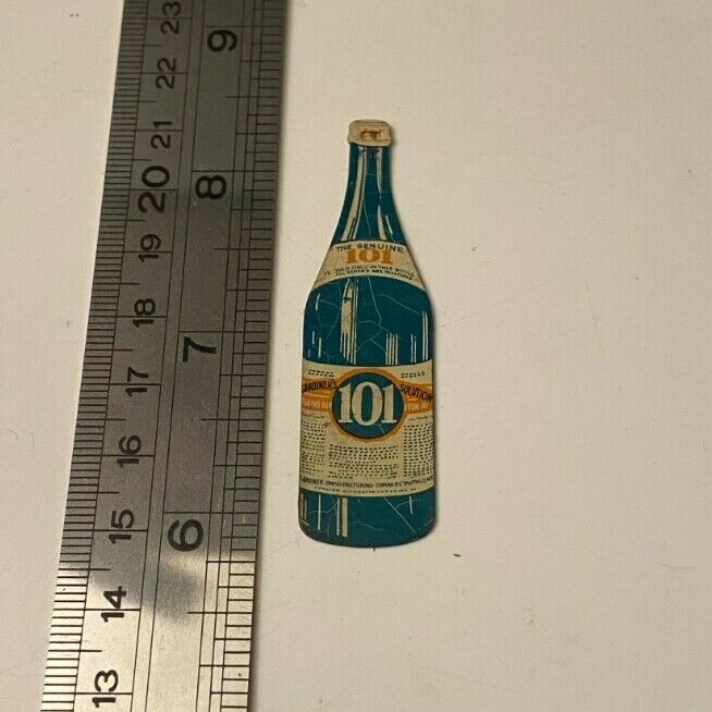 Vintage Collectable 101 Tin Die Cut Bottle Needle Threader