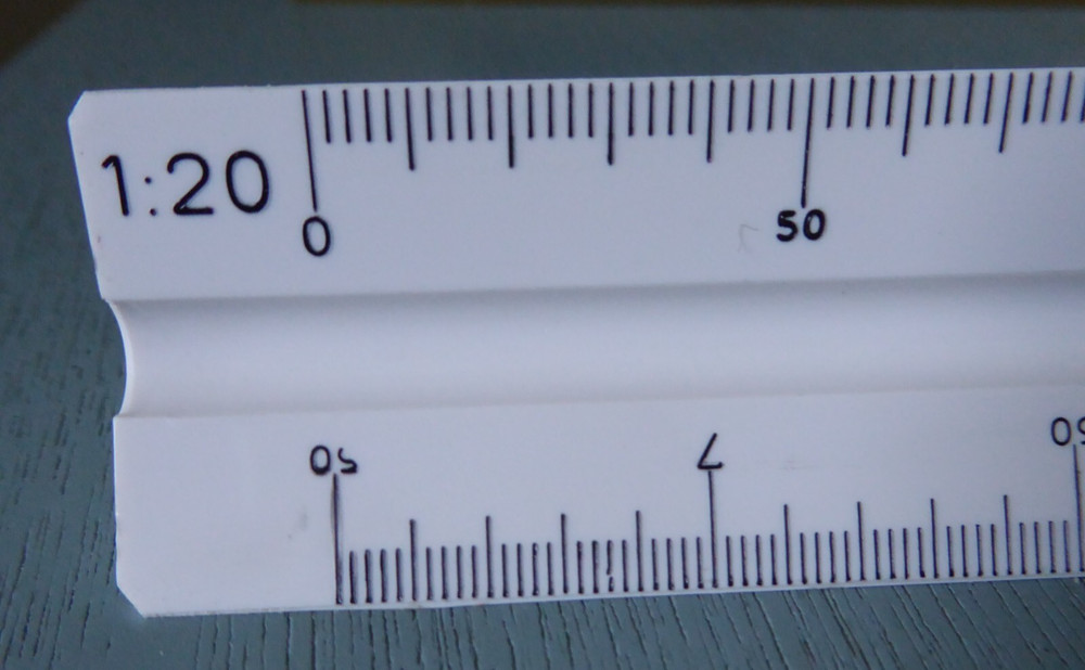 Faber Castell 153-A Architect Engineering Triangle Drafting Scale Ruler W/ Case