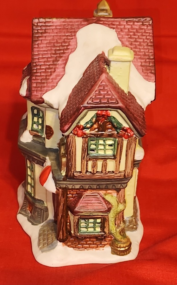 Ceramic Holiday House Display Ornament