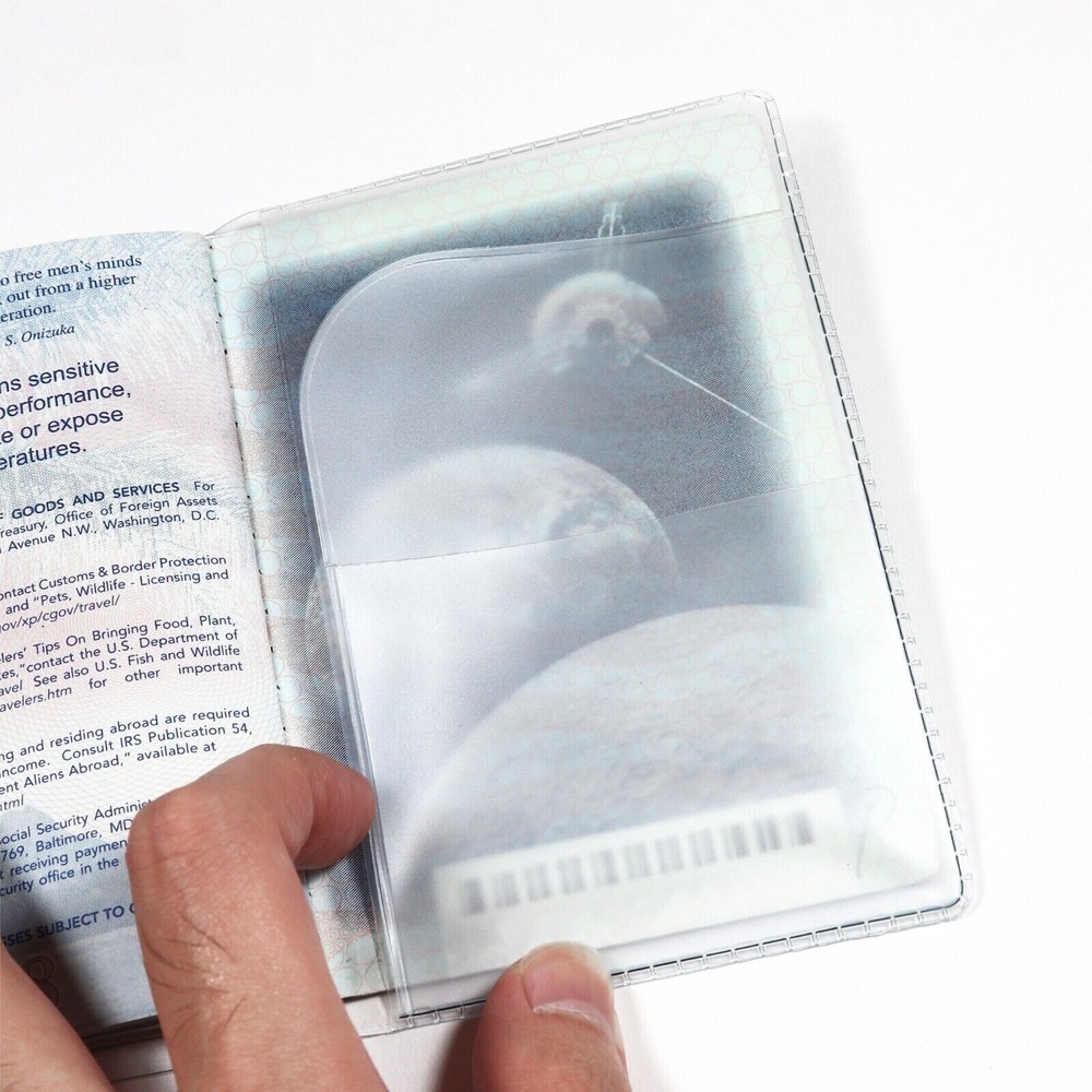Clear Passport Cover Plastic Protector Vinyl ID Card Protector Case