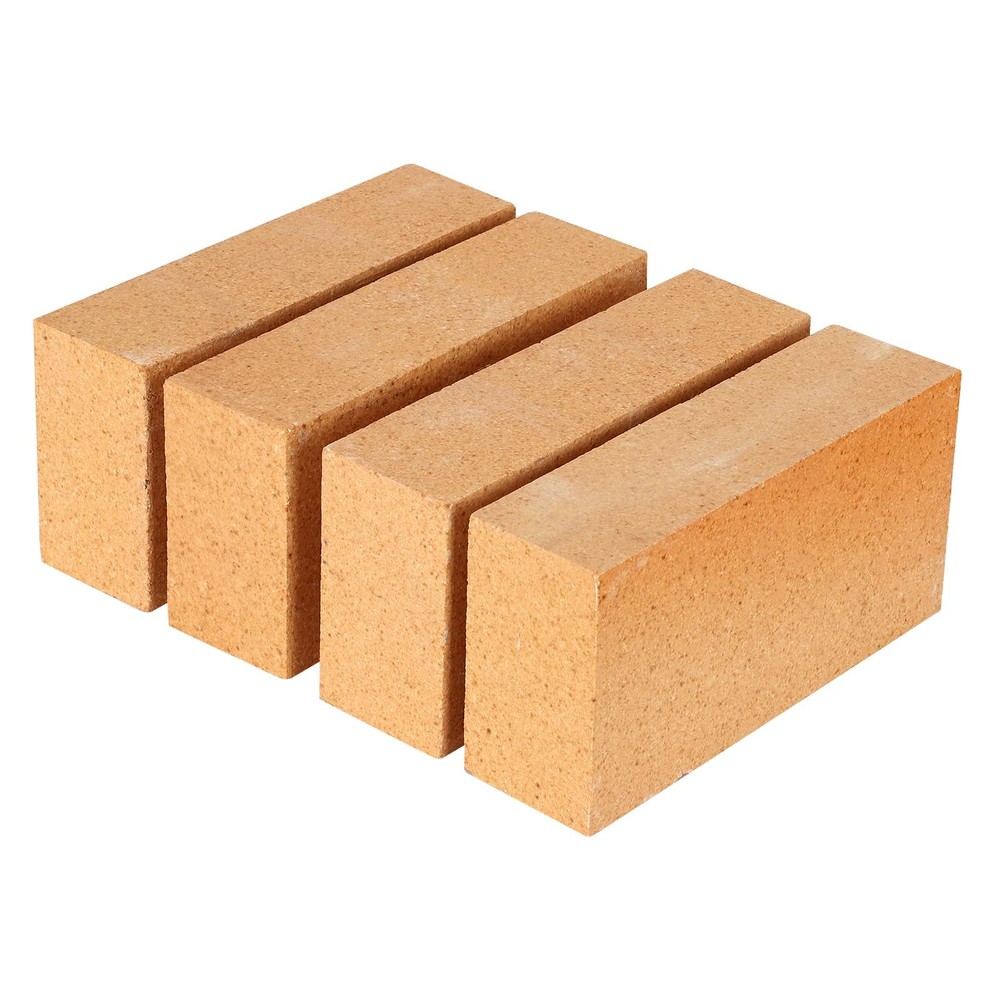 4-Pack High Temp Firebricks 3000°F Insulating 9x4.5x2.5Fireclay Refractory Brick