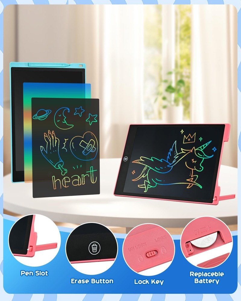 Cimetech 2 Pack 8.5" LCD Writing Tablet Kids Drawing Pad Doodle Board