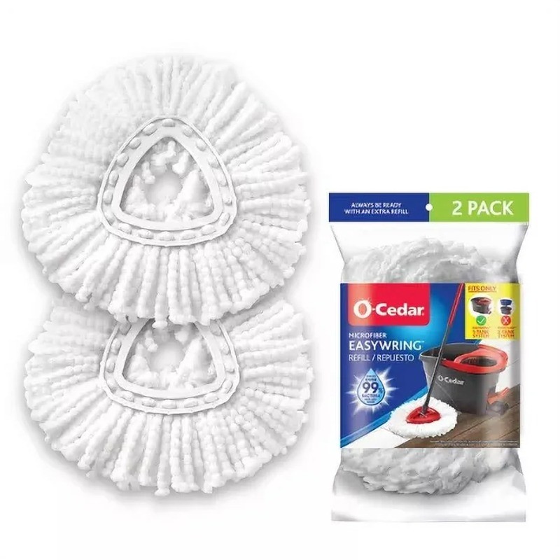 O-Cedar EasyWring Spin Microfiber Mop Refill, 2 Pack