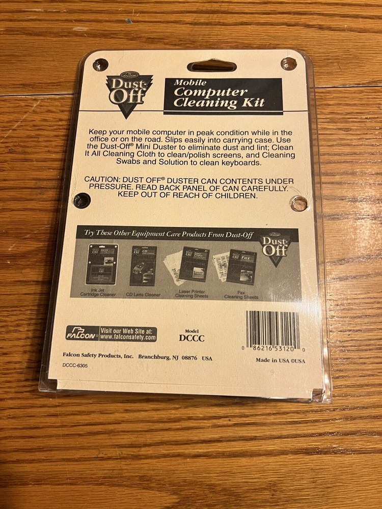 Dust Off Mobile Computer Cleaning Kit Falcon NOS