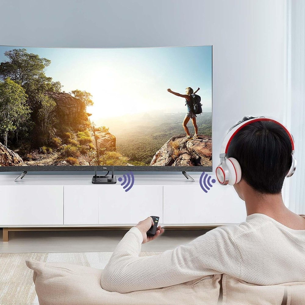 Bluetooth 5.3 Transmitter Receiver, Dual Connection Bluetooth Audio Adapter,