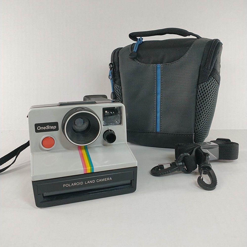 Polaroid One Step Land Camera Instant Camera Rainbow With Strap & Bag