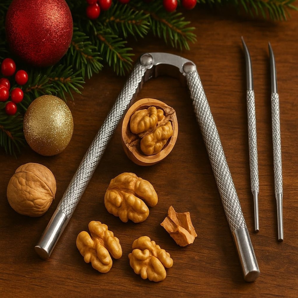 Nut Cracker Set, Nutcracker Tool, Lobster or Crab Cracker, Dishwasher safe