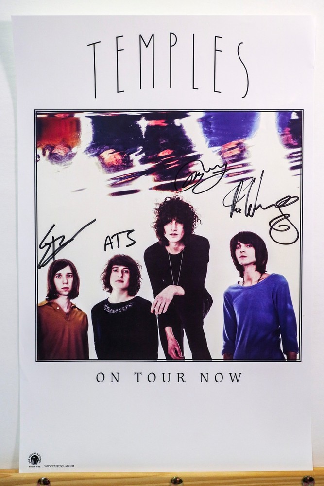 Temples Full Band Signed Autographed 11x17 Mini Poster EXACT Proof COA Volcano
