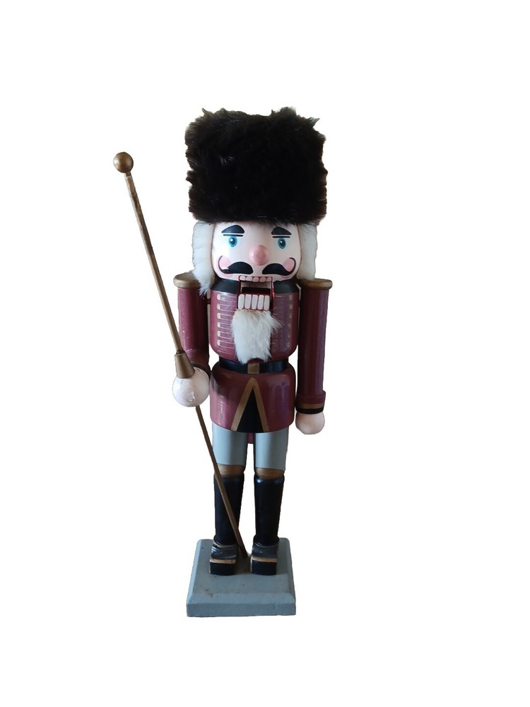 21" Tall Christmas Wooden Nut Cracker