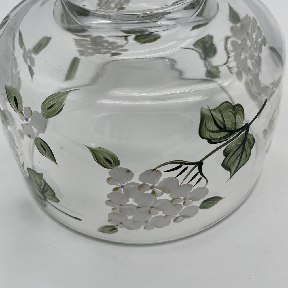 Vintage Hydrangea Cake Plate with Lid