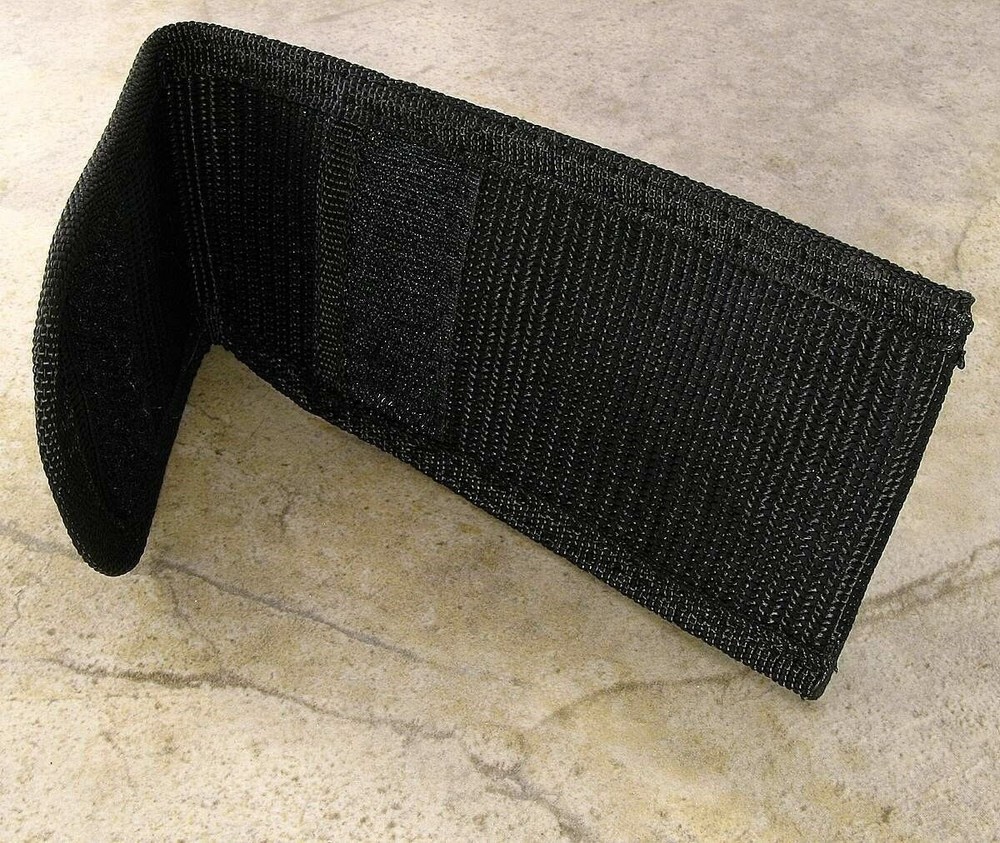 Black Nylon Flashlight Folding Knife Tool Belt Sheath